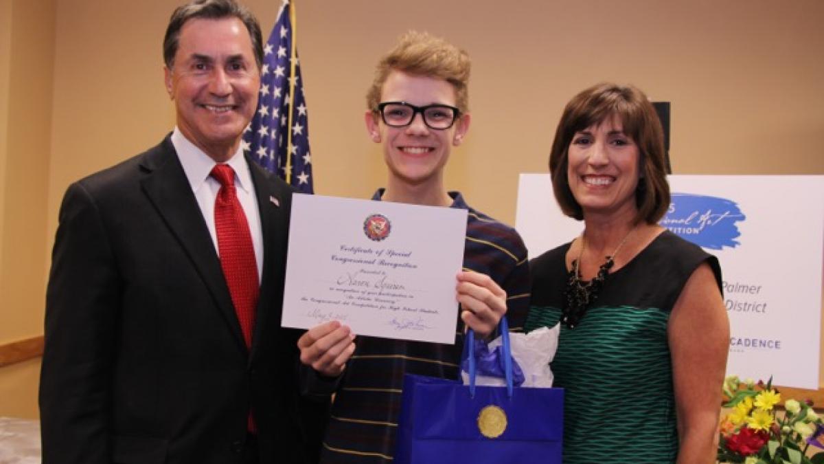 Representative Gary Palmer with Winner