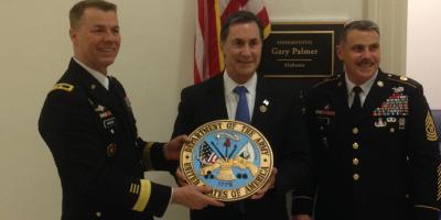 Rep. Palmer and Army Seal