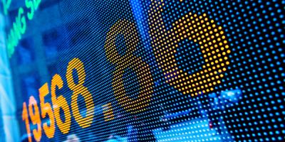 Stock Market charts on an electronic display