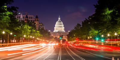 United States Capitol at night